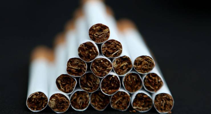 A pile of cigarettes
