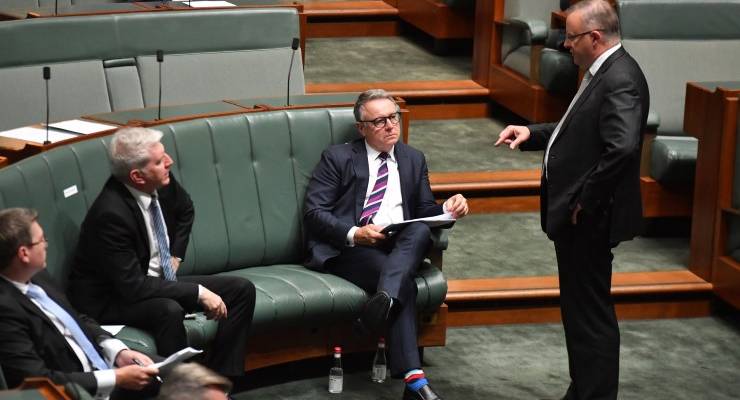Labor front bench joel fitzgibbon anthony albanese