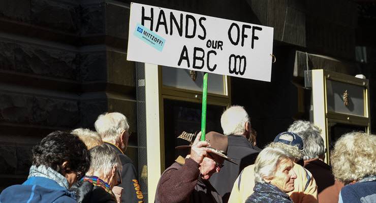 ABC cuts protest