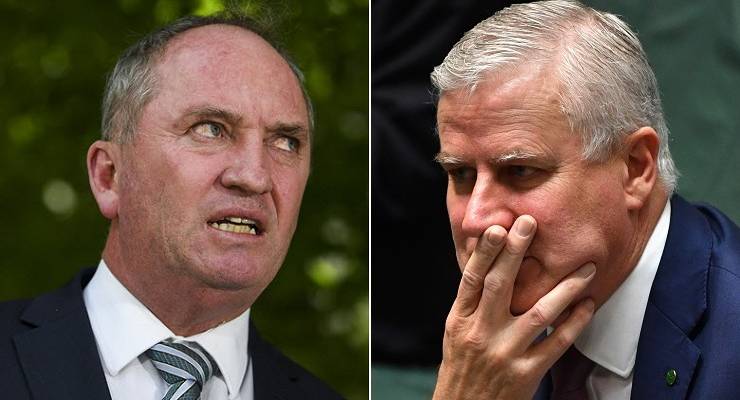 National Party Barnaby Joyce and Michael McCormack