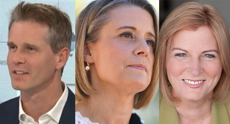 Andrew Charlton, Kristina Keneally and Julie Owens (Image: AAP)
