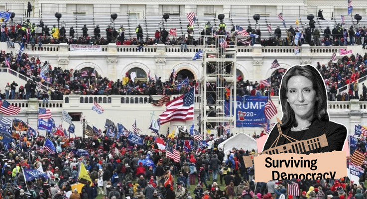 Rioters at Capitol Hill on January 6, 2021 (Image: AAP/Star Max/Private Media)