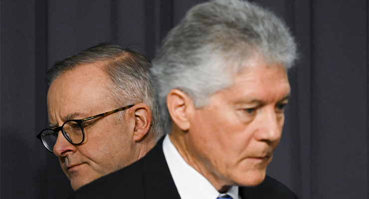 Prime Minister Anthony Albanese and Stephen Smith (Image: AAP/Lukas Coch)