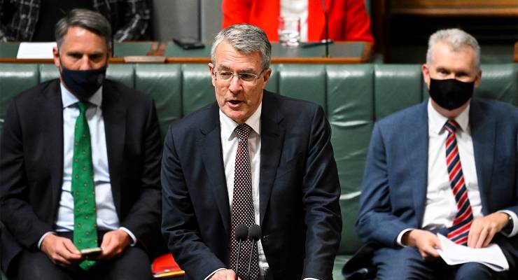 Attorney-General Mark Dreyfus speaks during question time (Image: AAP/Lukas Coch)