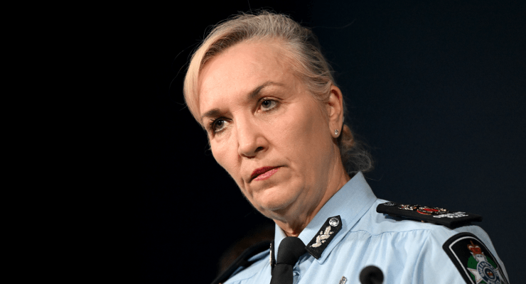 Queensland Police Commissioner Katarina Carroll on Monday (Image: (AAP/Darren England)