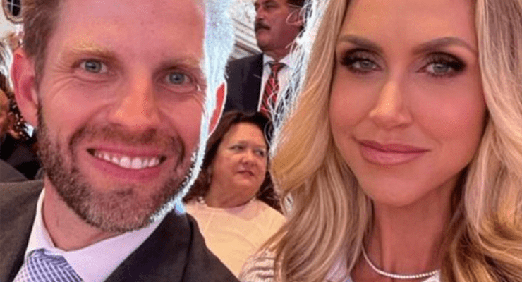 Gina Rinehart spotted at Donald Trump's 2024 campaign launch (Image: Instagram/Eric Trump)