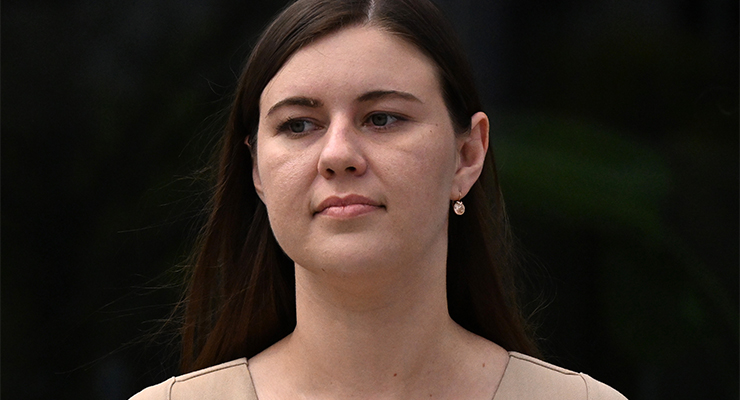 Former Liberal Party staffer Brittany Higgins (Image: AAP/Mick Tsikas)