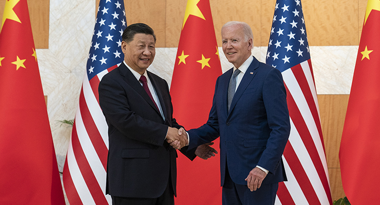 Chinese President Xi Jinping and US President Joe Biden (Image: AAP/AP/Alex Brandon)