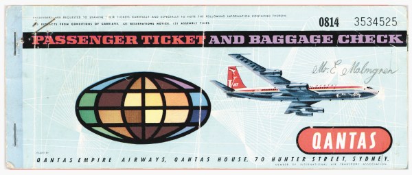passenger-ticket-circa-1960s Now this is a TICKET © Qantas