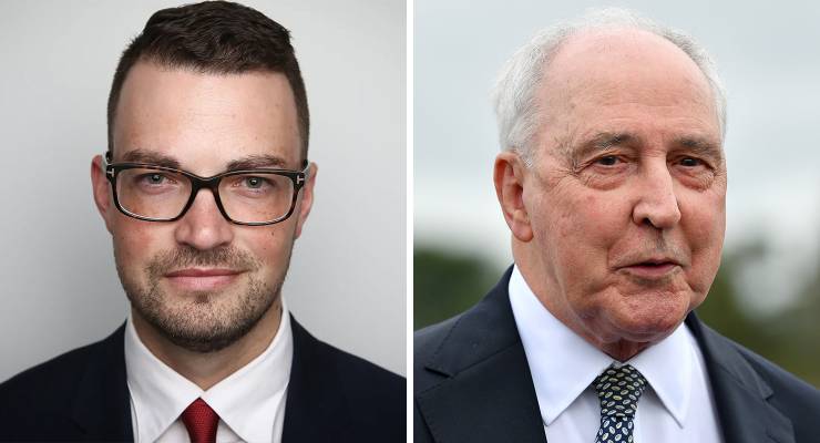 SMH editor Bevan Shields and former prime minister Paul Keating (Images: SMH/AAP)