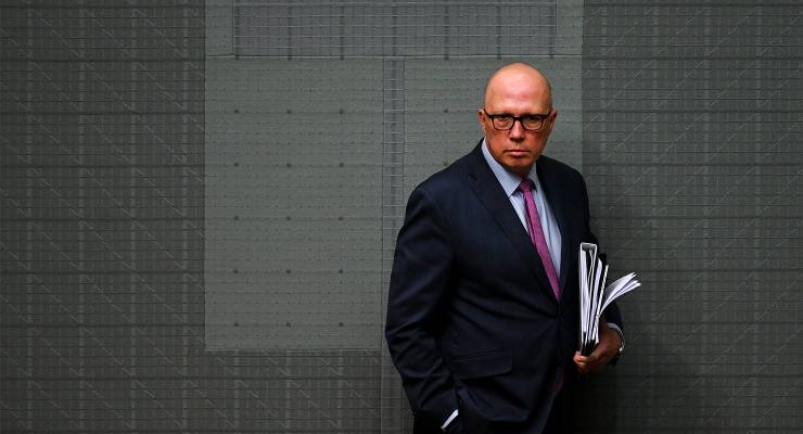 Opposition Leader Peter Dutton (Image: AAP/Lukas Coch)