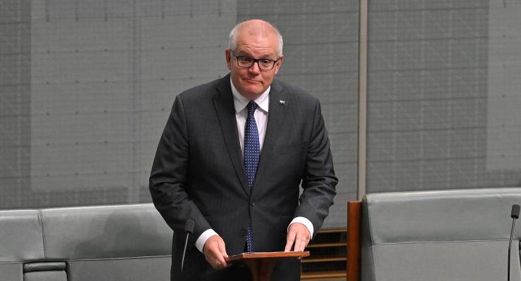 Former prime minister Scott Morrison at Parliament House