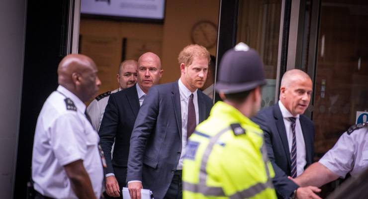 Prince Harry at the UK's High Court