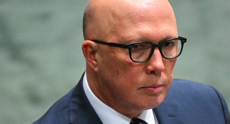 Opposition Leader Peter Dutton (Image: AAP/Lukas Coch)
