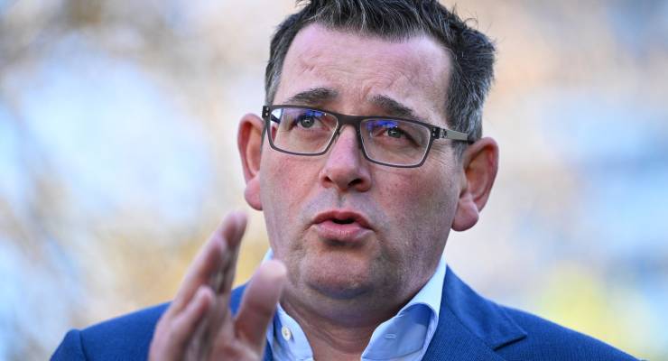 Victorian Premier Daniel Andrews yesterday (Image: AAP/James Ross)