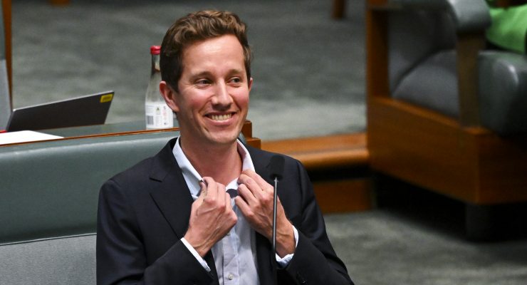 Greens MP Max Chandler-Mather (Image: AAP/Lukas Coch)