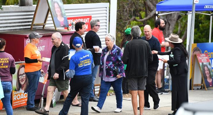 Voters in Saturday's byelection in Fadden (Image: AAP/Jono Searle)