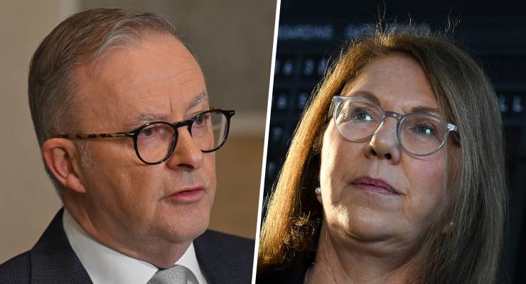 Prime Minister Anthony Albanese and Transport Minister Catherine King (Images: EPA/Bay Ismoyo and AAP/Lukas Coch)