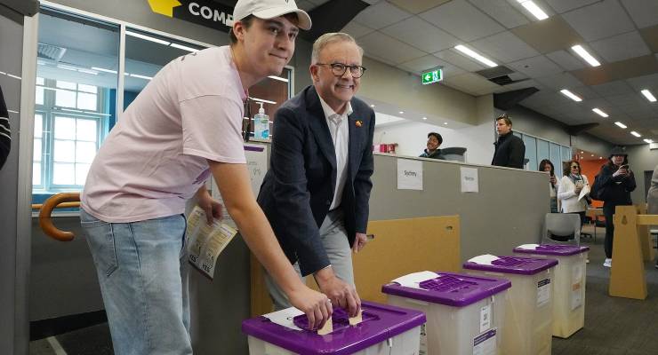 Prime Minister Anthony Albanese and son Nathan