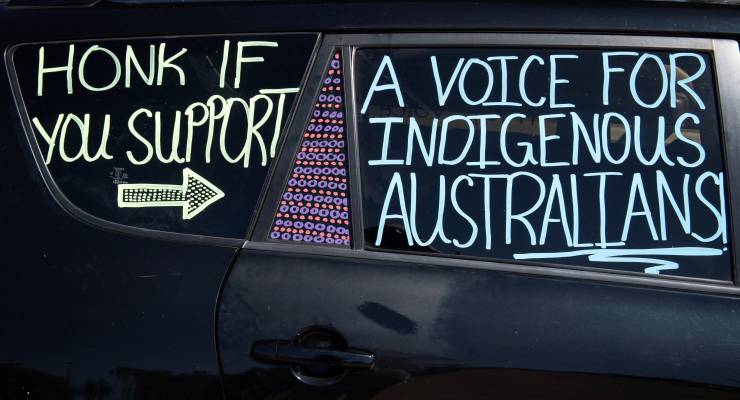 A sign on a car in Alice Springs (Image: Reuters/Jaimi Joy)