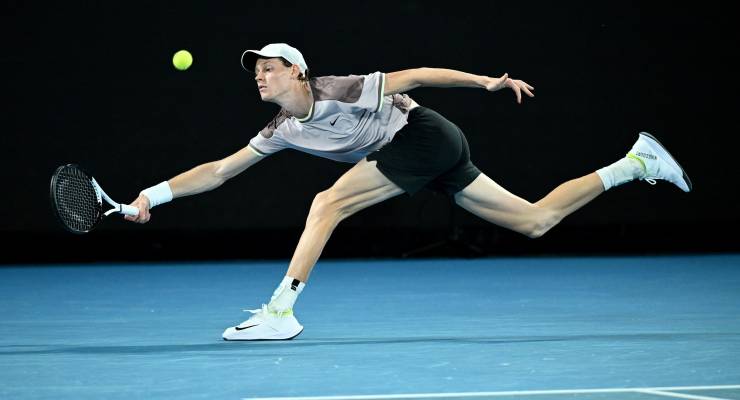 Jannik Sinner on his way to winning the Australian Open (Image: AAP/Joel Carrett)