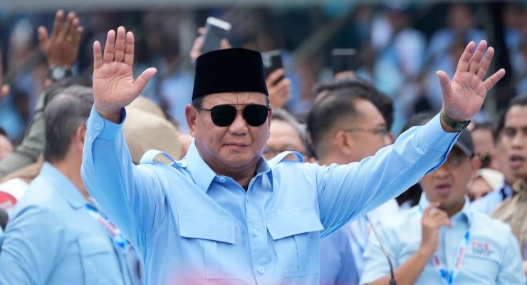 Indonesian presidential candidate Prabowo Subianto, February 10, 2024 (Image: AP/Achmad Ibrahim)