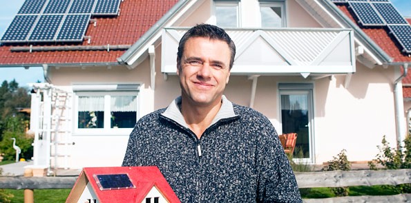 Solar panel home owner 