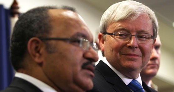 Kevin Rudd Peter O'Neill