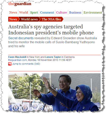 Indonesia spying the Guardian