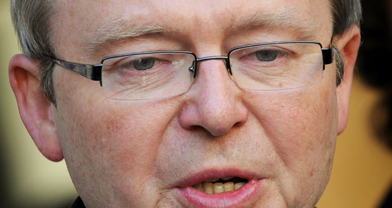 Kevin Rudd crying