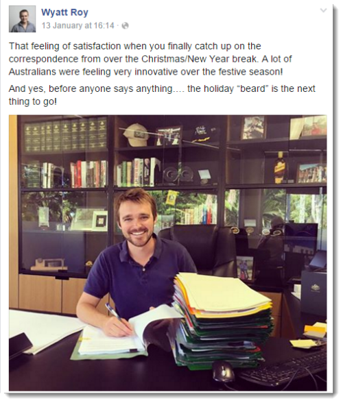 wyatt roy facebook