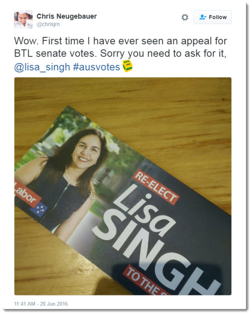 Lisa Singh pamphlet