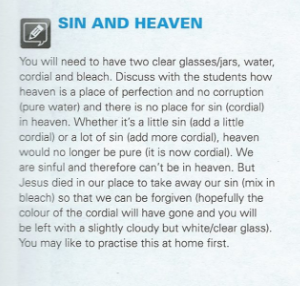 A picture of text from the Connect booklet