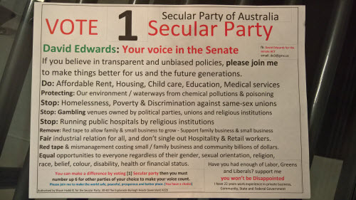 secular party flyer