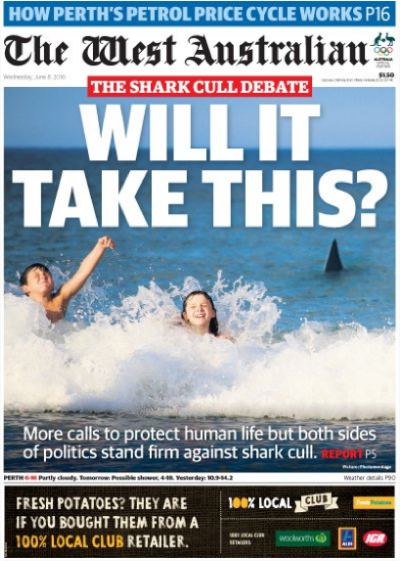 westaustraliansharkfrontpage