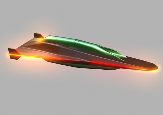 Another perspective of a hypersonic vehicle, by the UQ HiFire team